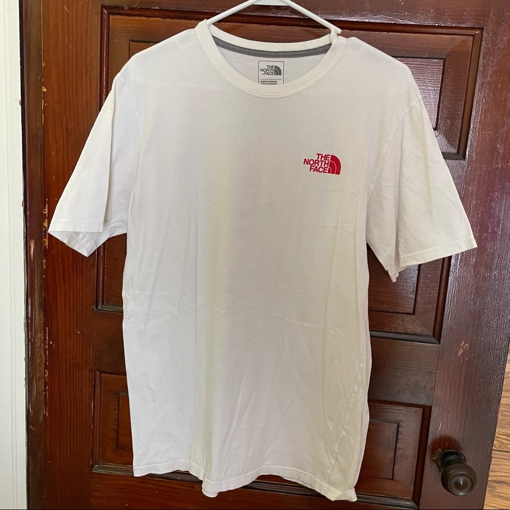 north face camo graphic t-shirt